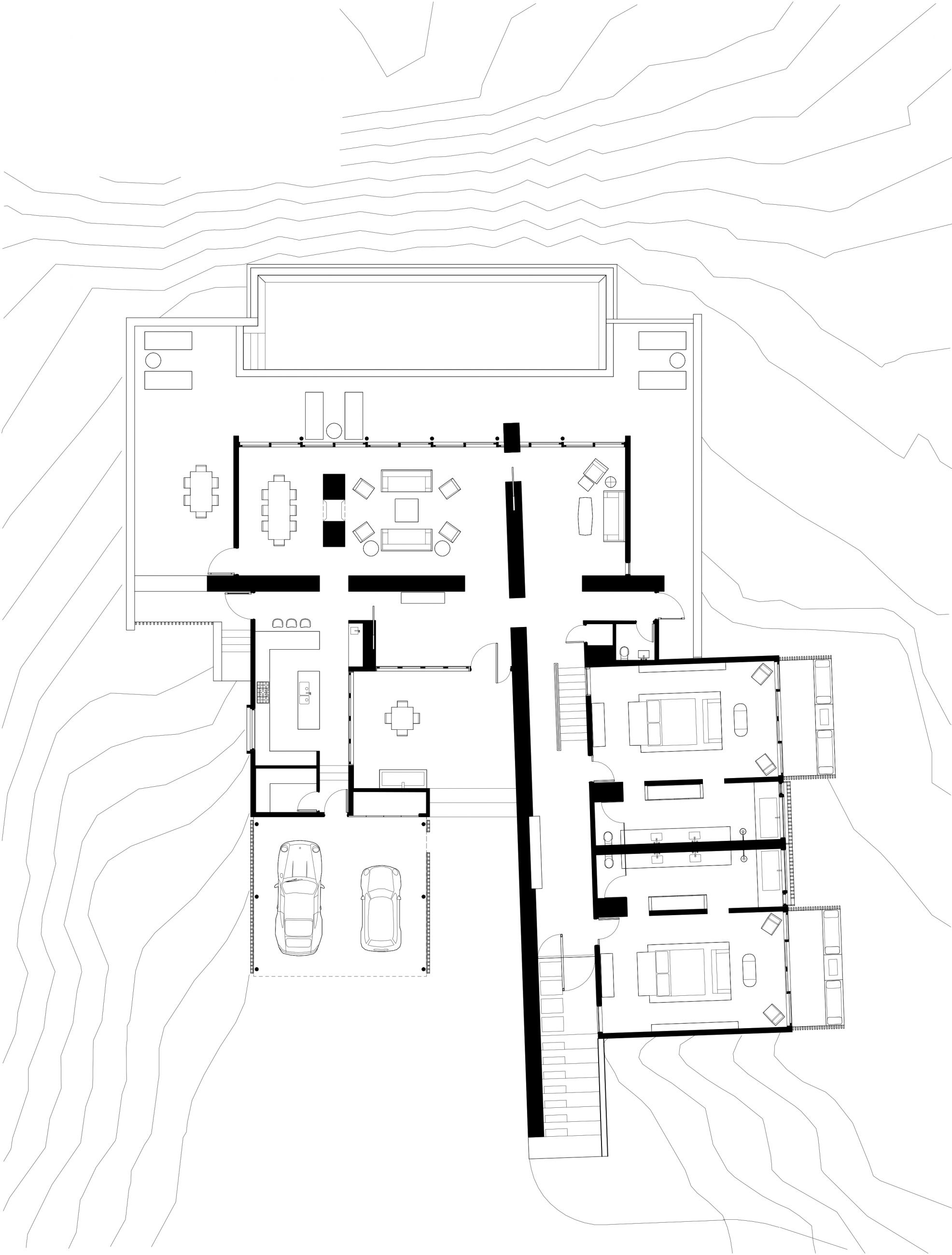 Commons Building at Camp Sarika by Amangiri - Plan - Selldorf Architects