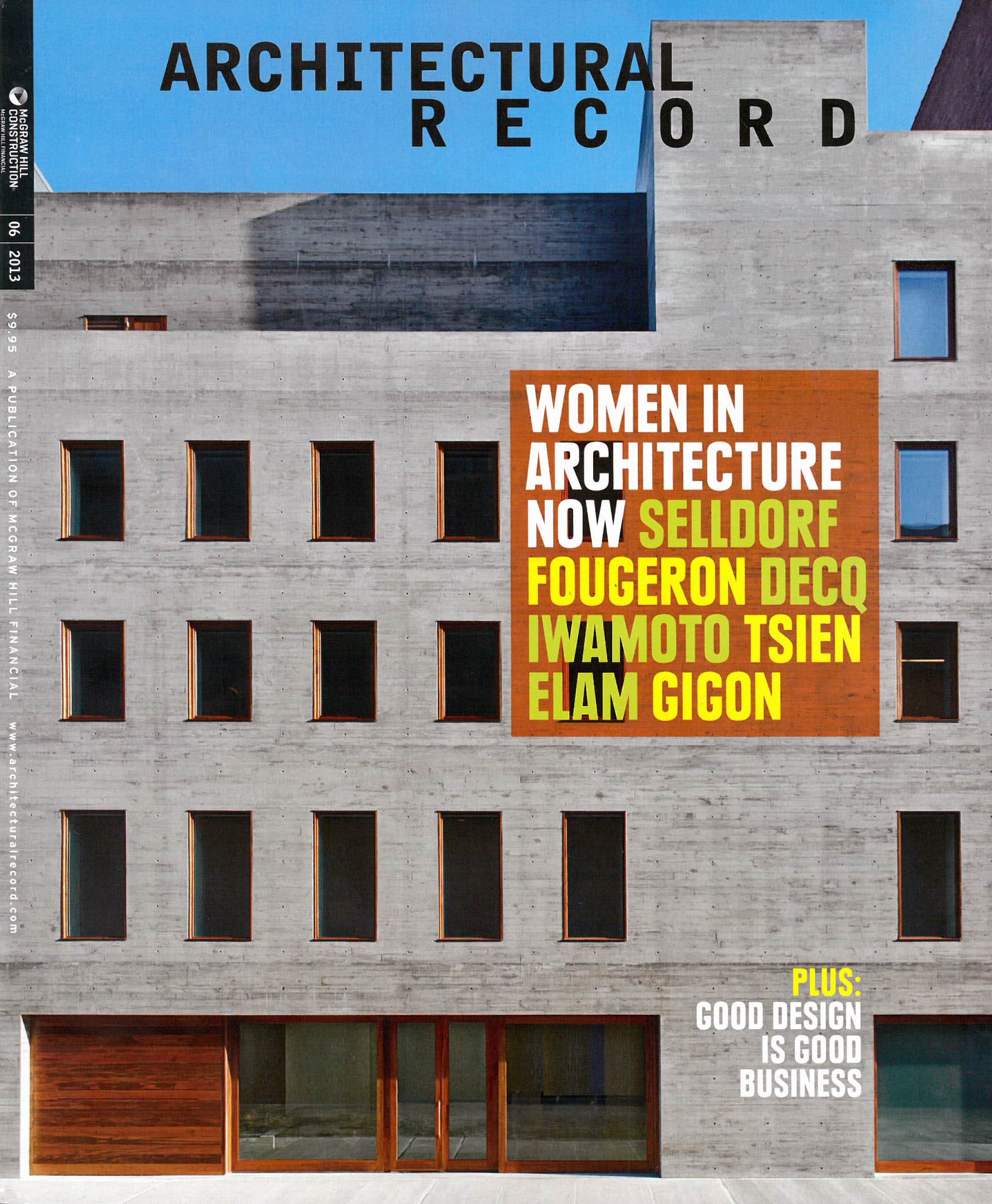 Architectural Record Cover Image of David Zwirner 20th Street Building Exterior