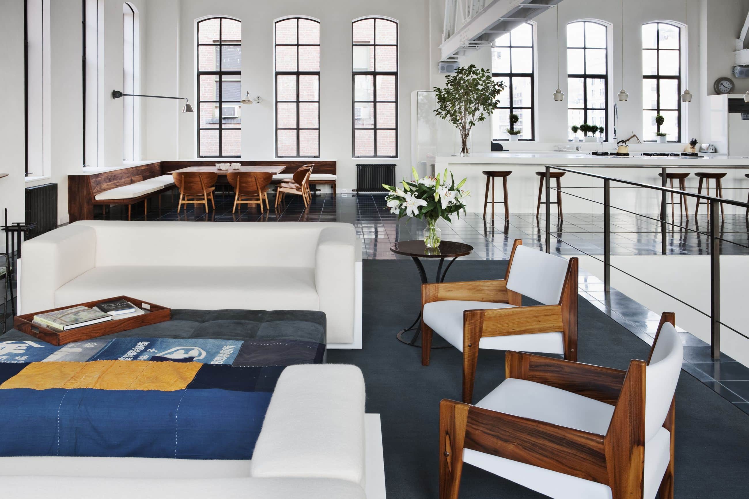 Chelsea Loft 23rd Street - New York - Interior Living And Breakfast Area - Selldorf Architects