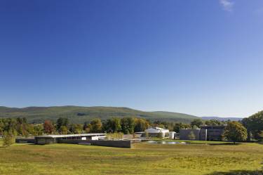 Clark Art Institute - Williamstown - Exterior photo of building from afar - Selldorf Architects