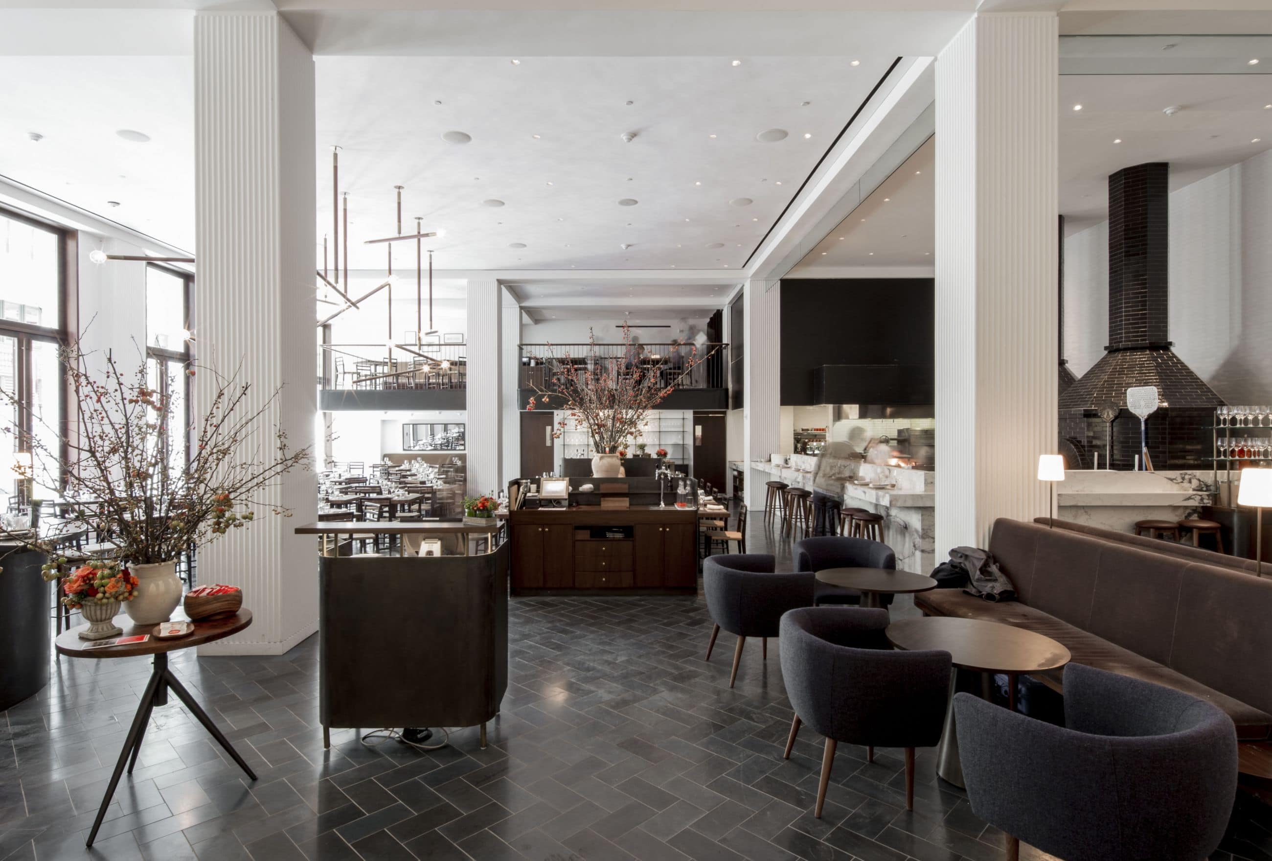 Martha Washington Hotel and Marta - New York - Interior photo of restaurant - Selldorf Architects