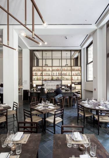 Martha Washington Hotel and Marta - New York - Interior photo of restaurant - Selldorf Architects