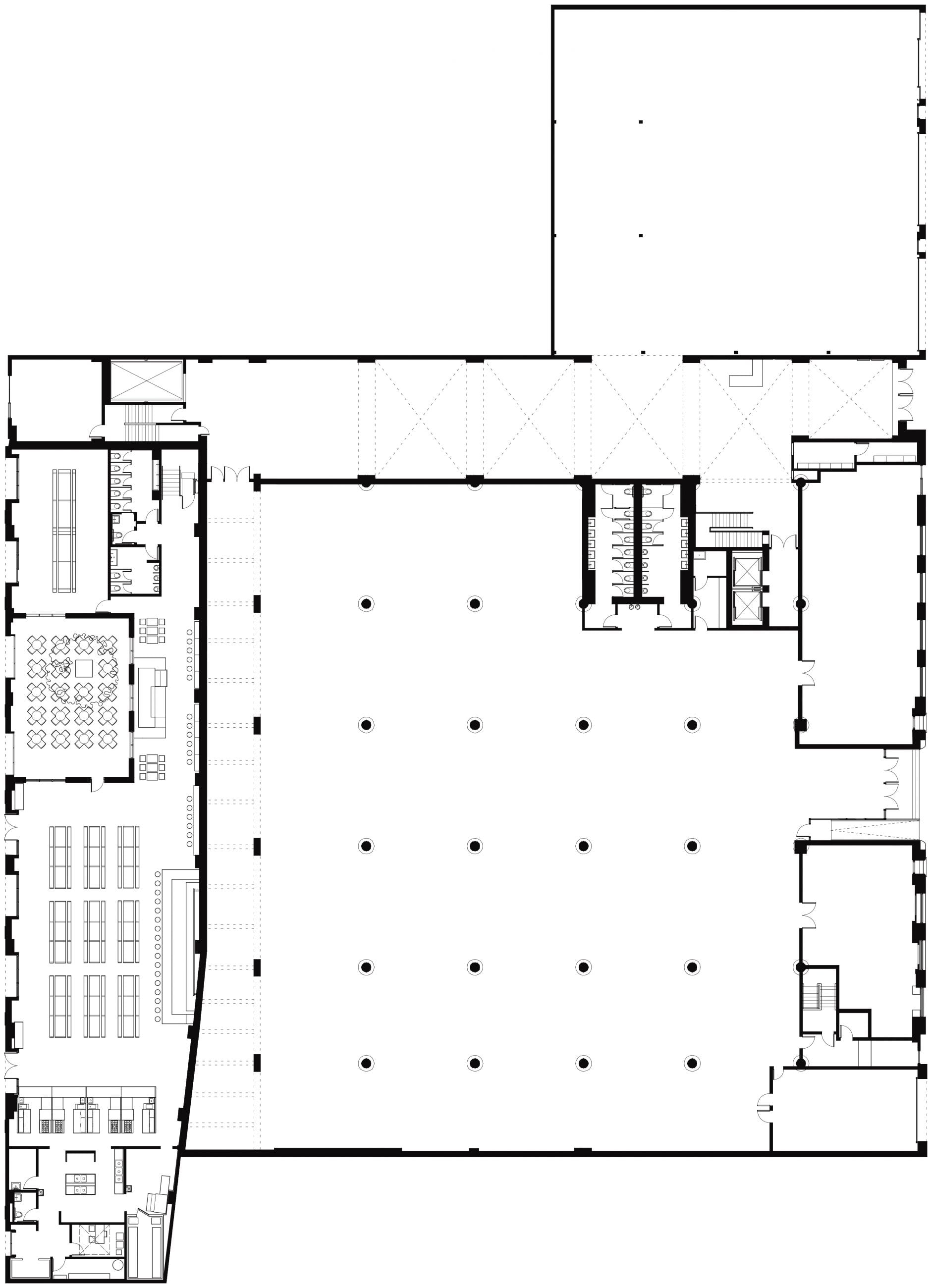 Berg'n - Brooklyn - Ground Floor Plan - Selldorf Architects