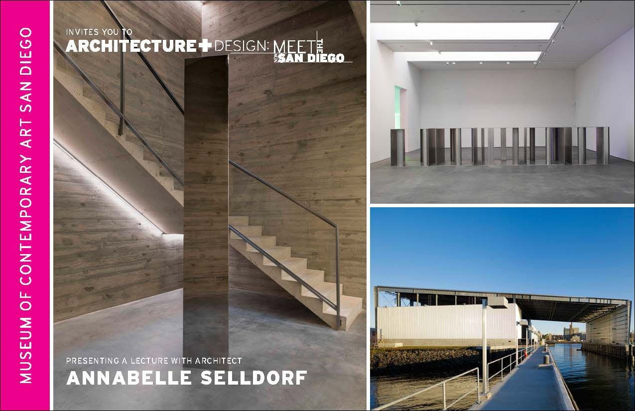 Museum of Contemporary Art - San Diego - Image of Brochure for Annabelle Selldorf's Lecture on the MCASD