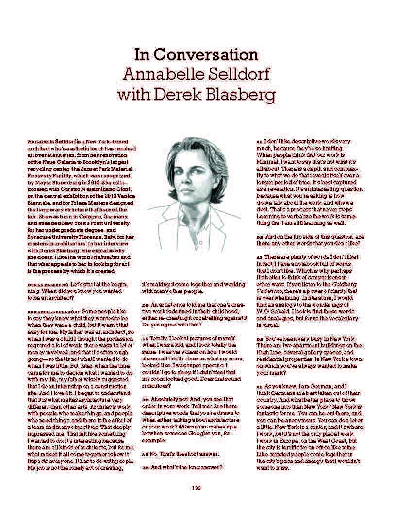 Annabelle Selldorf Interview Press Image