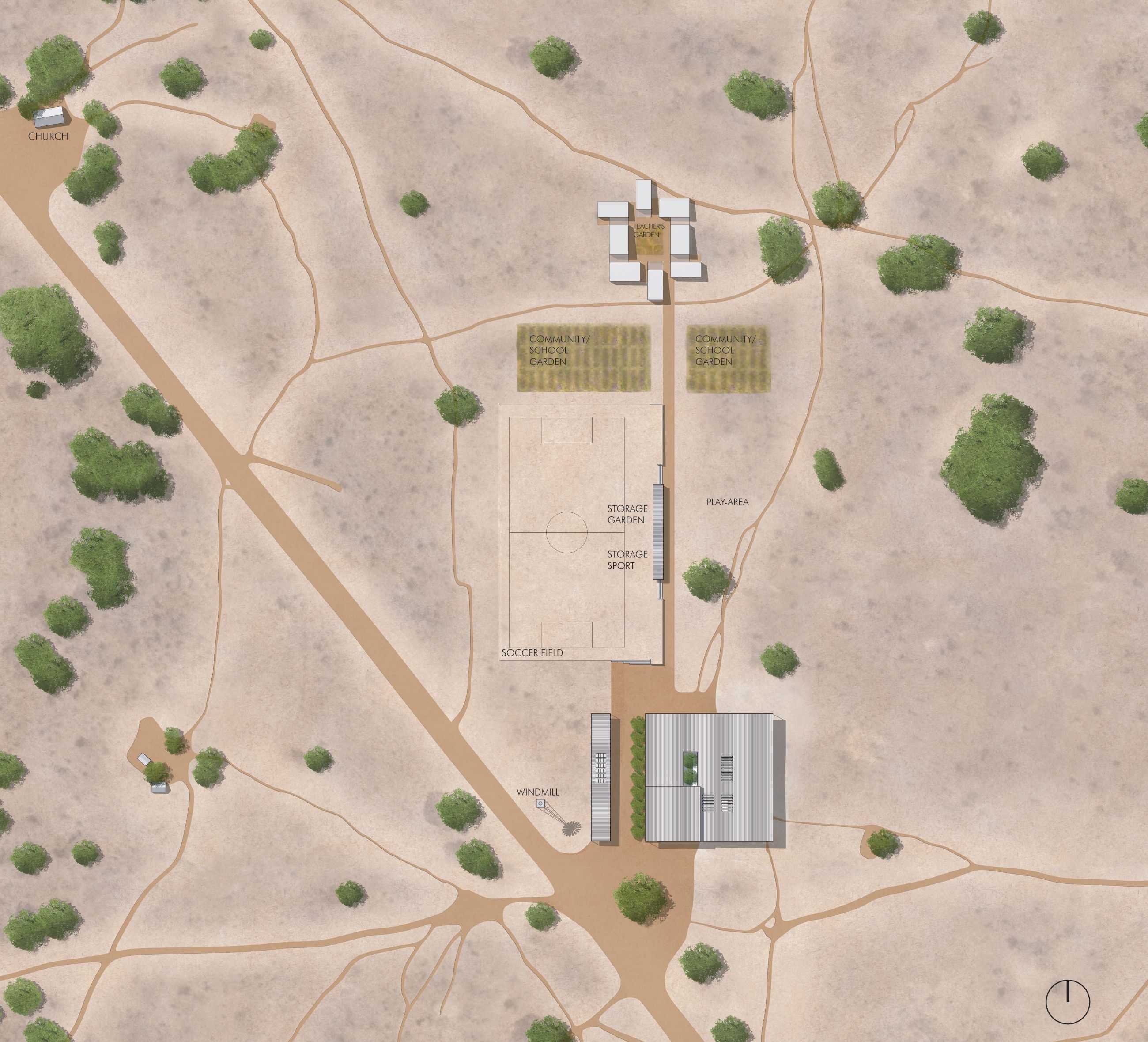 Mwabwindo School - Site plan - Selldorf Architects