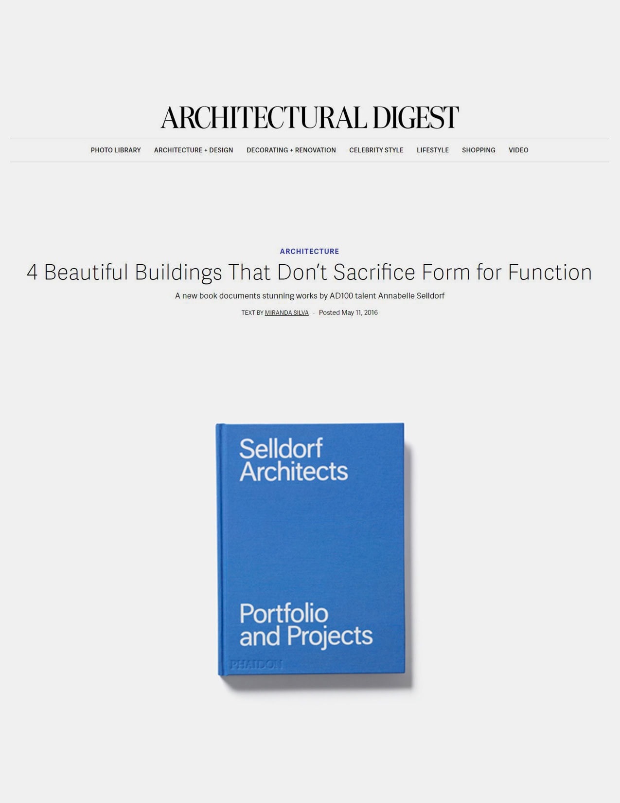 Monograph, Selldorf Architects