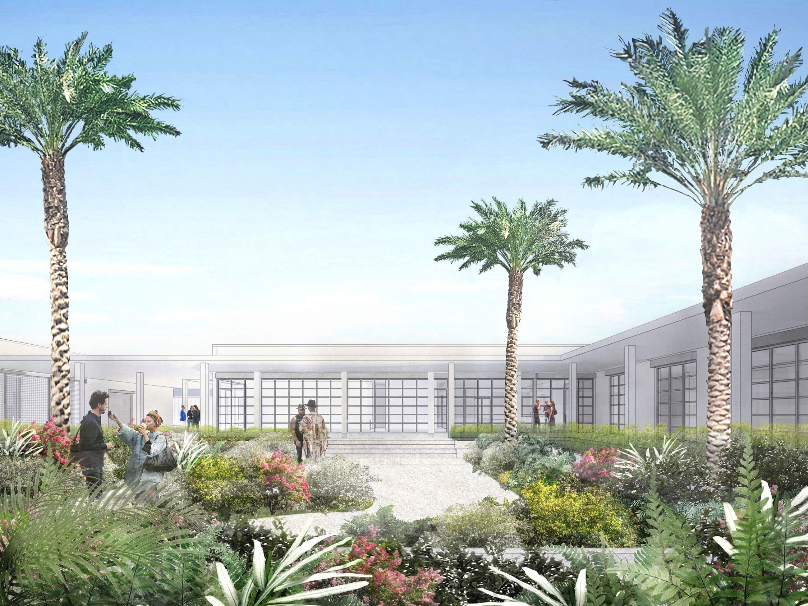 rubell family collection courtyard