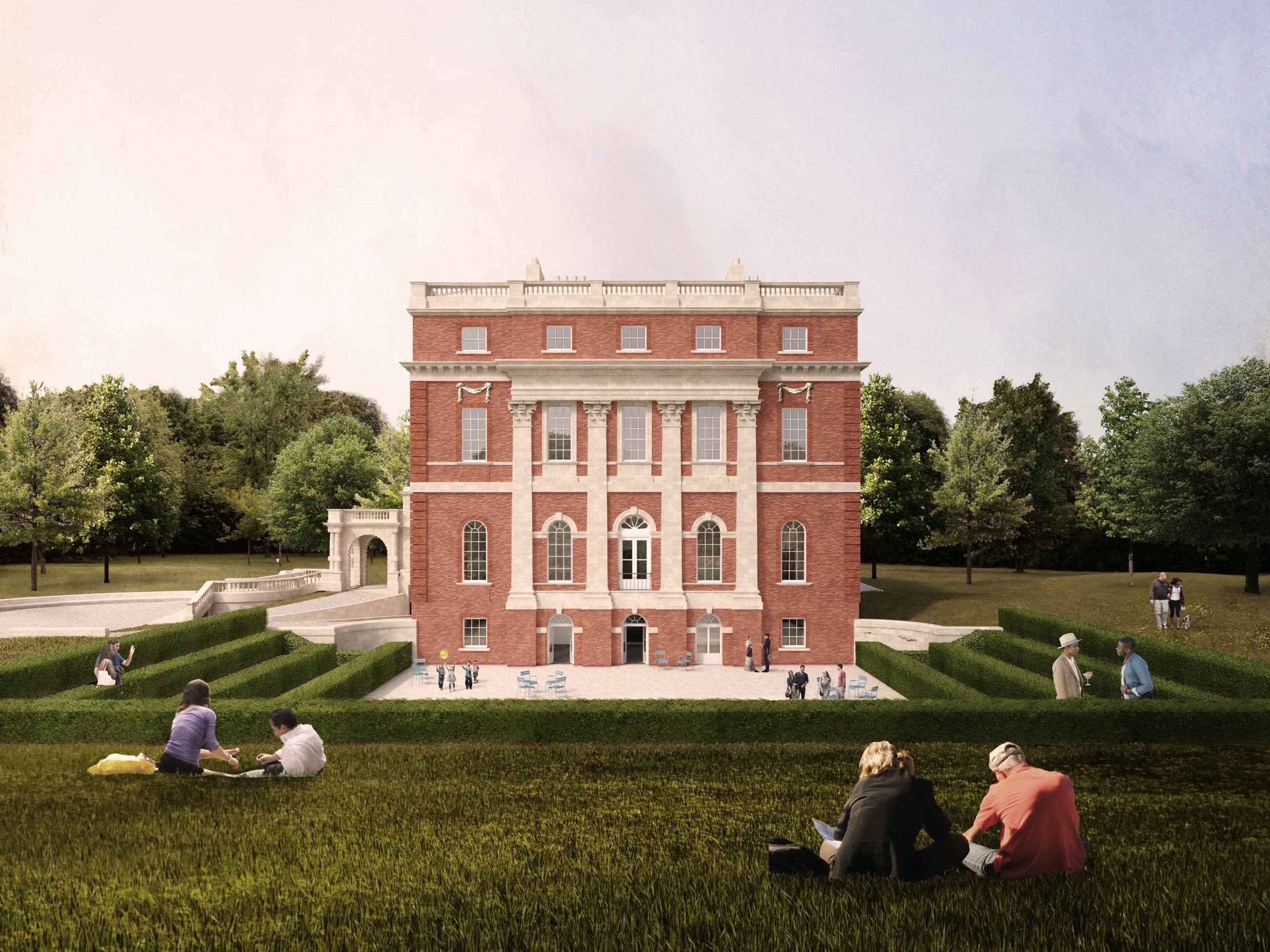 Clandon Park International Design Competition Final Concept - South Facade - Selldorf Architects
