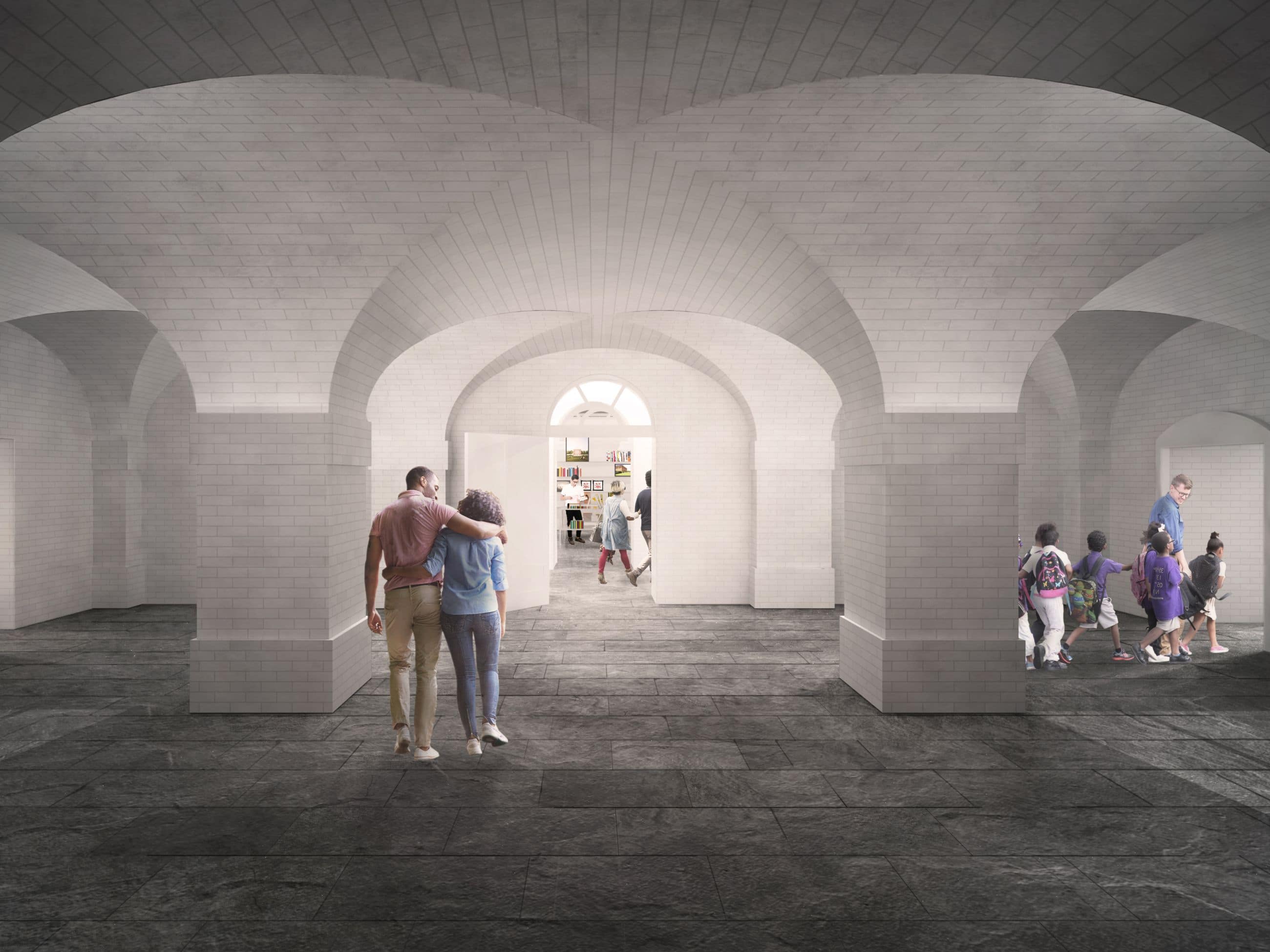 Clandon Park International Design Competition Final Concept - Entry Hall - Selldorf Architects