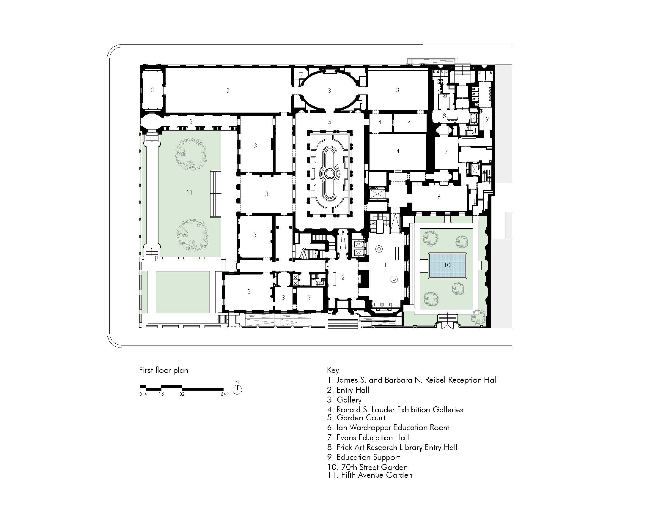 the frick collection ground floor plan