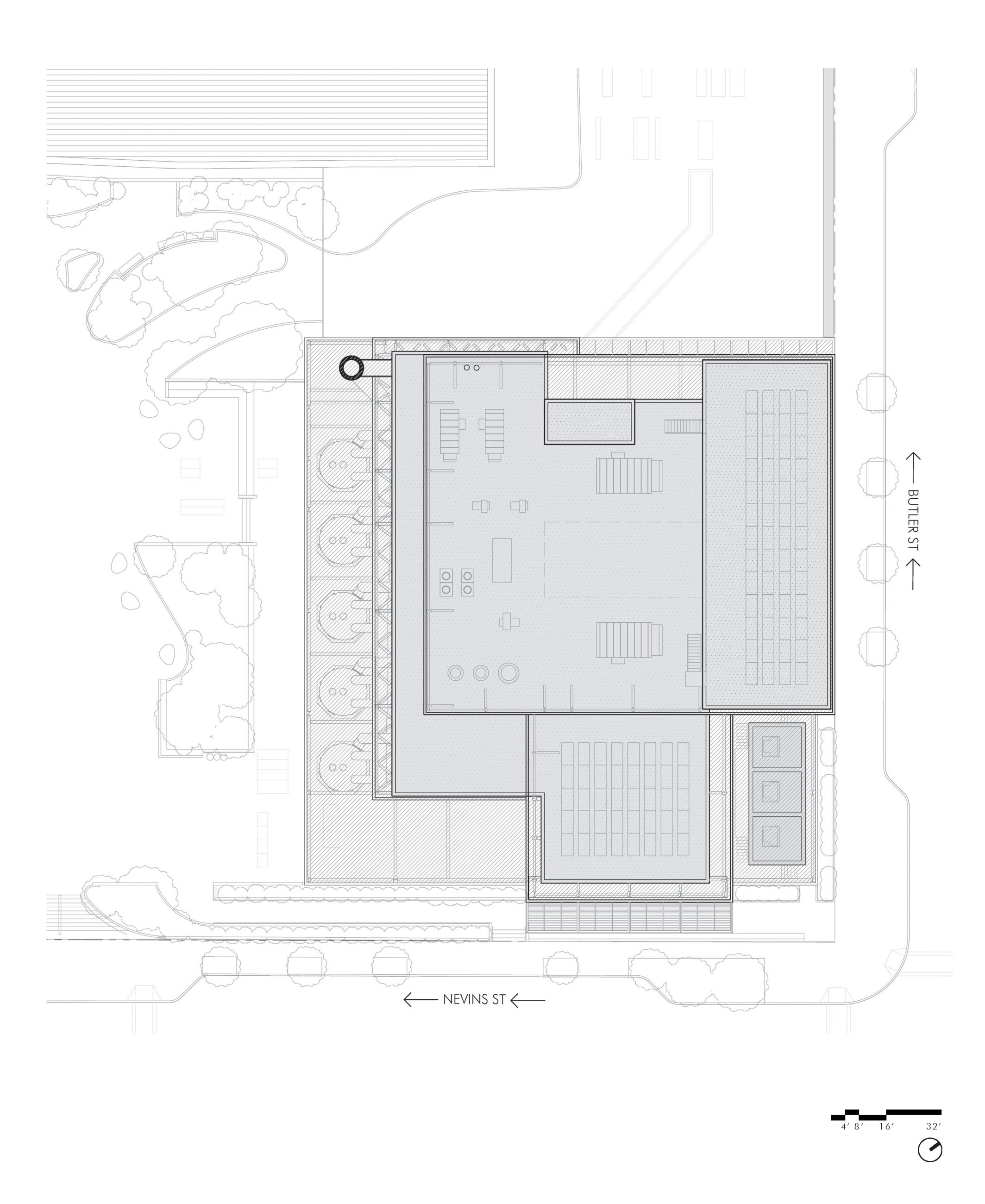 Gowanus CSO Facility Red Hook - New York - Roof Plan - Selldorf Architects