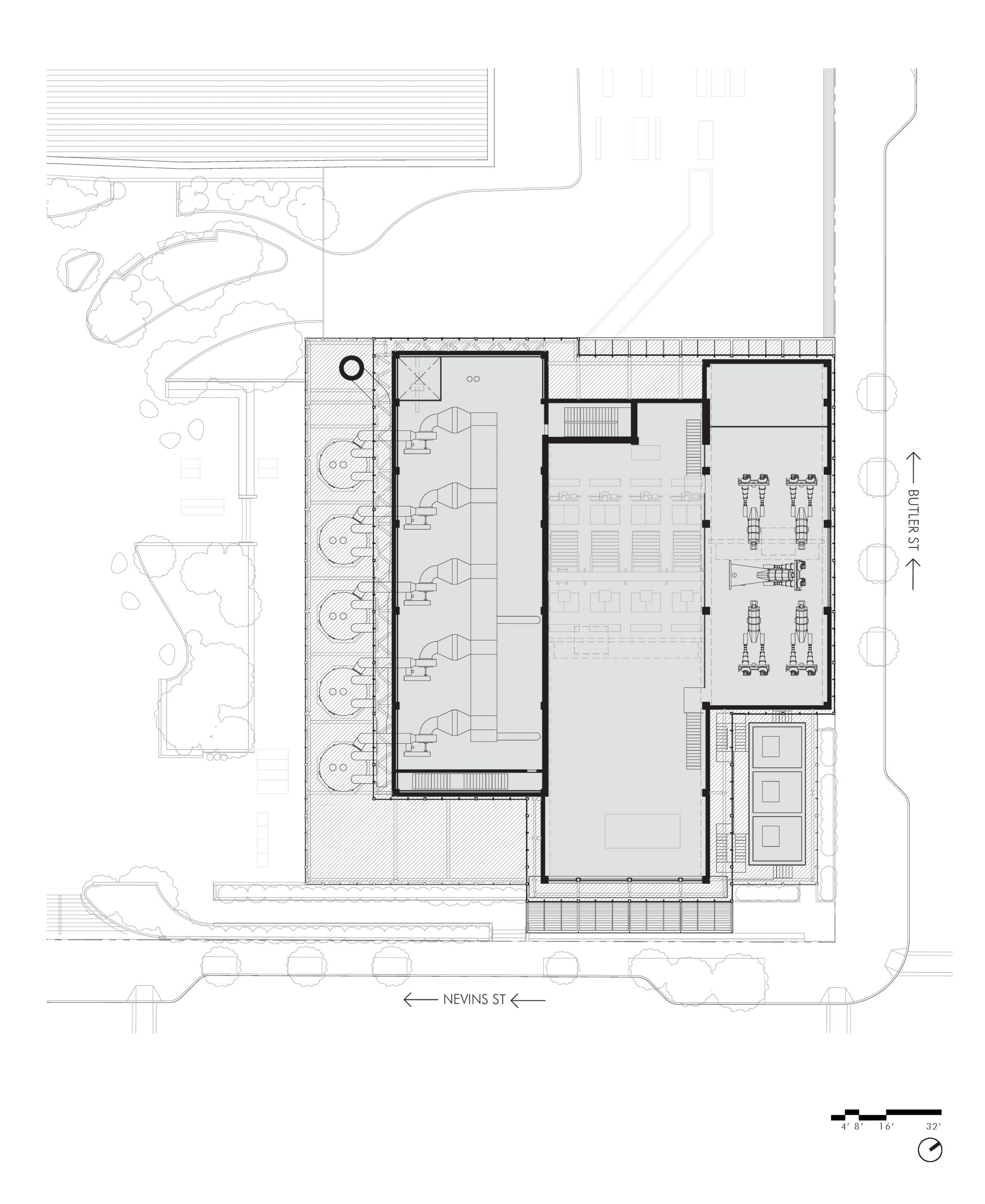 Gowanus CSO Facility Red Hook - New York - Second Level Plan - Selldorf Architects