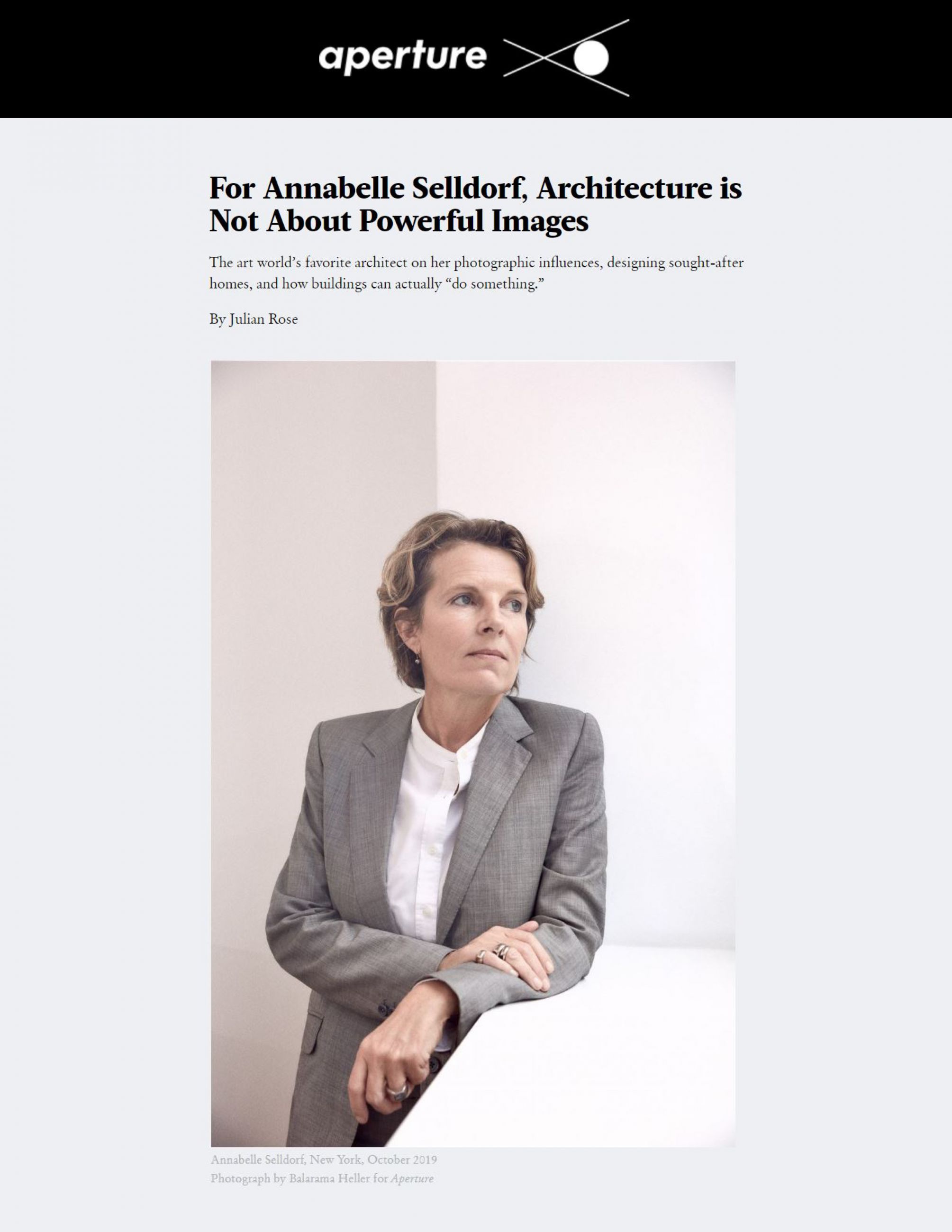 aperture as interview