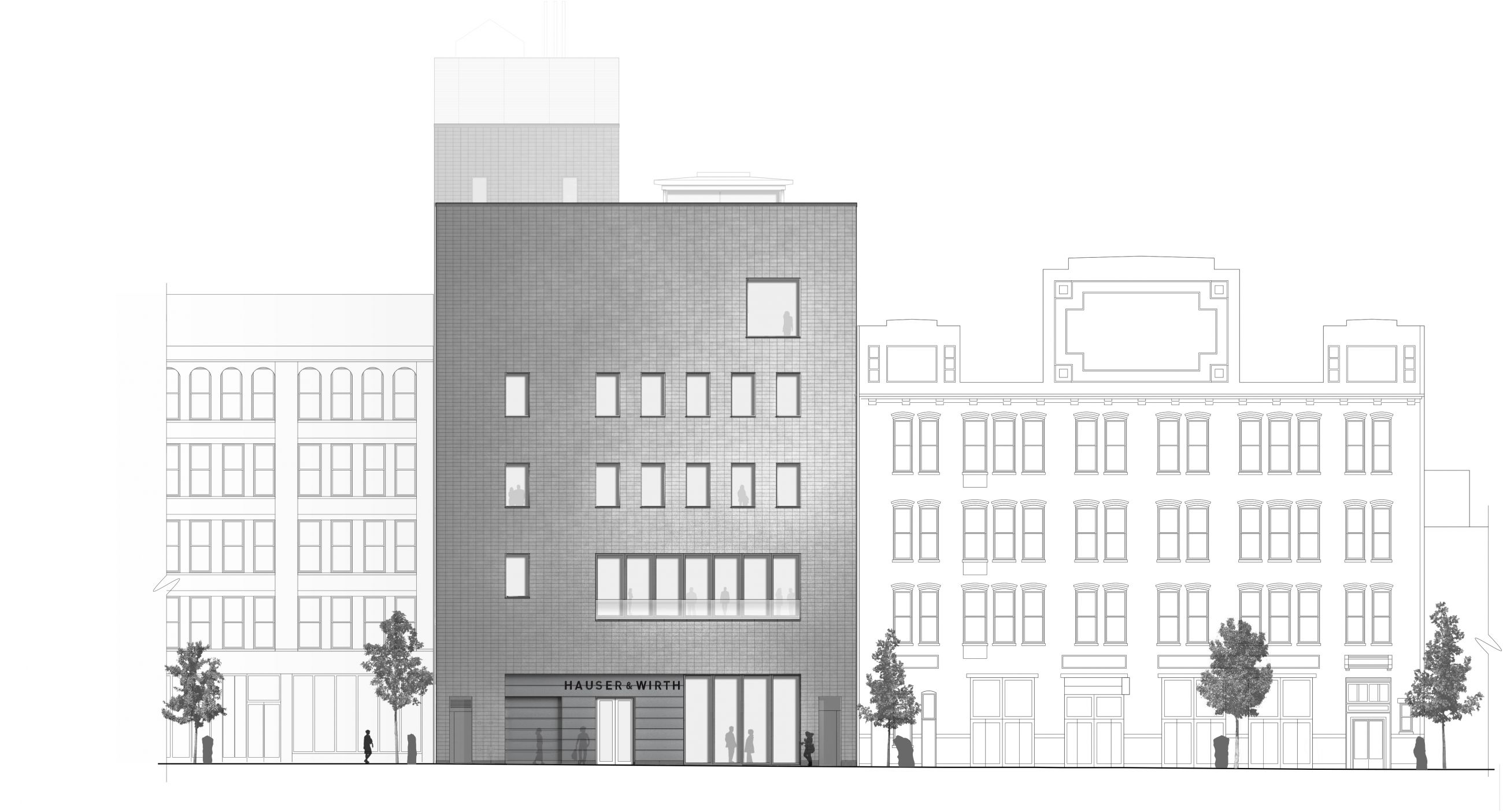 542 West 22nd Street Hauser & Wirth - Elevation -Selldorf Architects