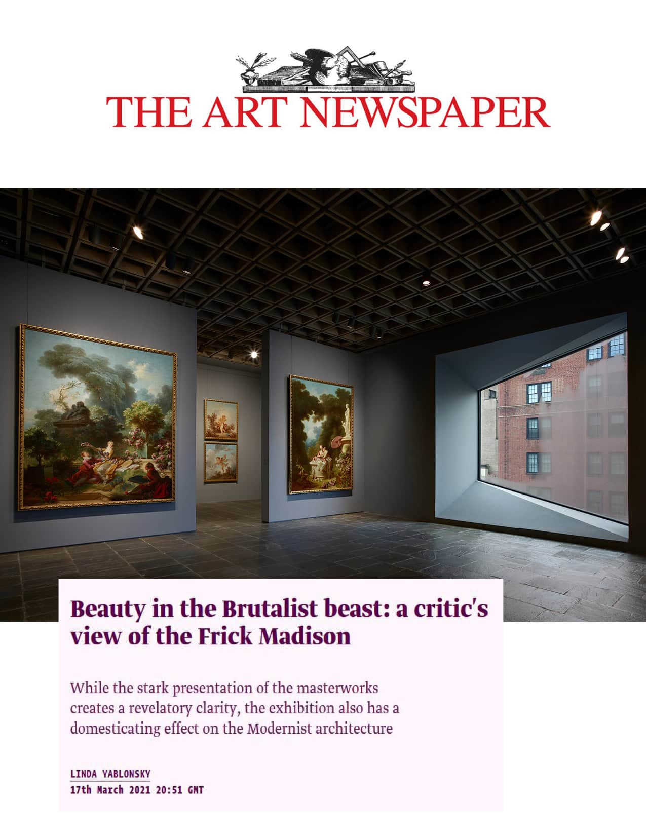selldorf architects art newspaper frick madison
