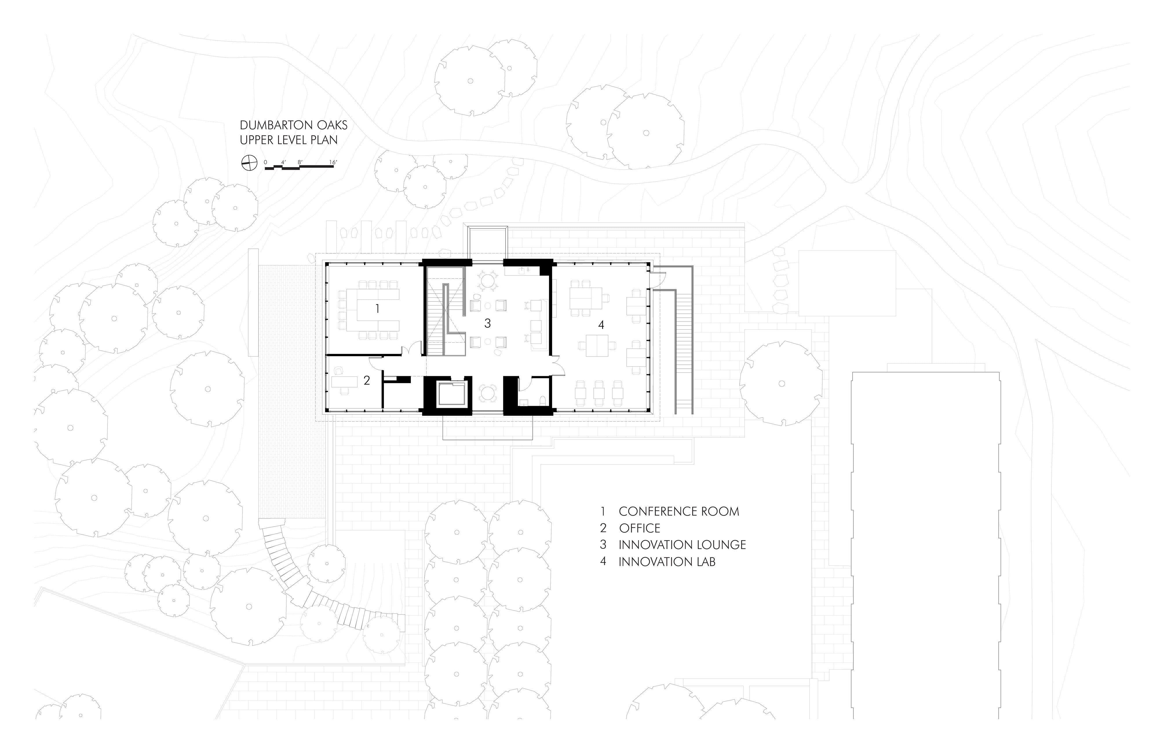 dumbarton oaks selldorf upperlevel plan