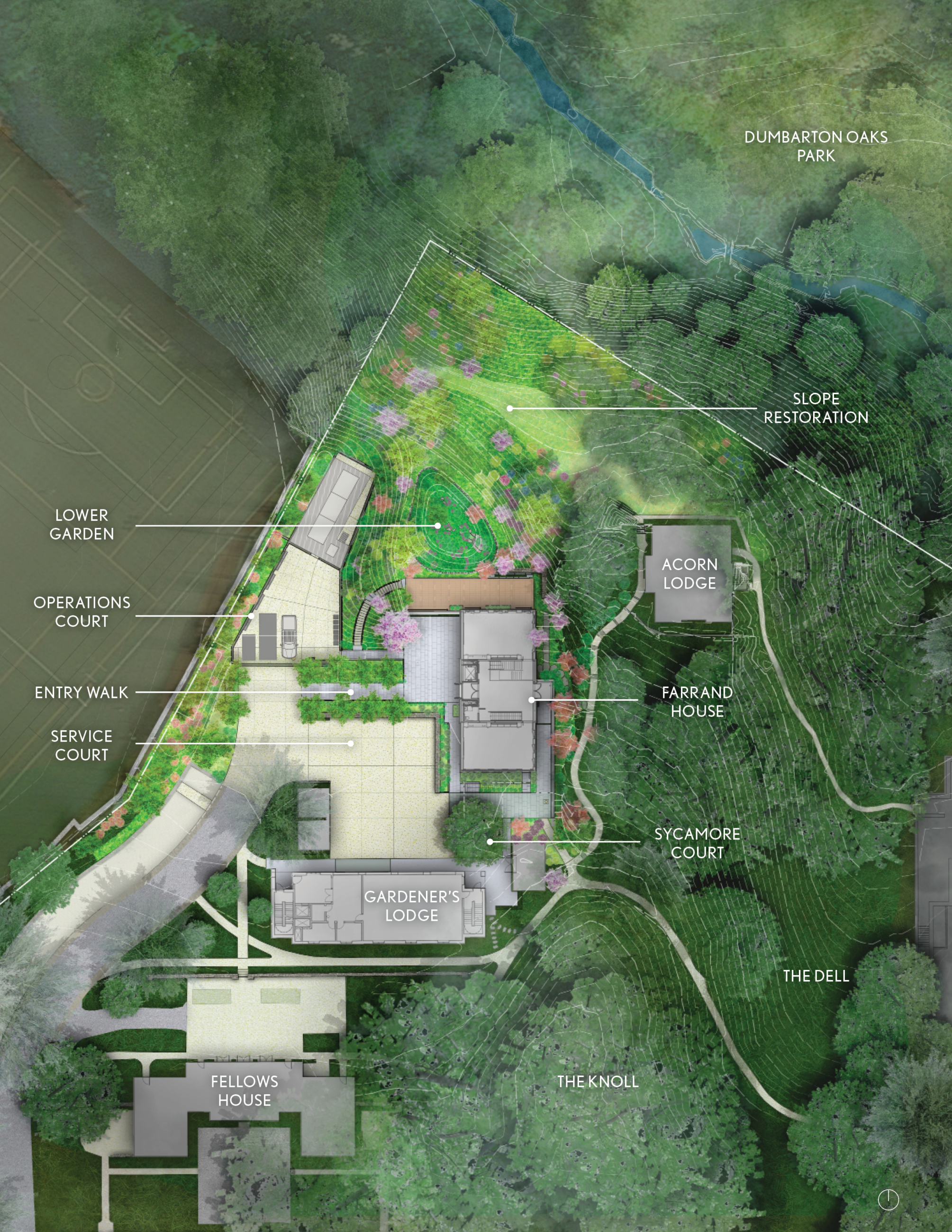 dumbarton oaks site plan