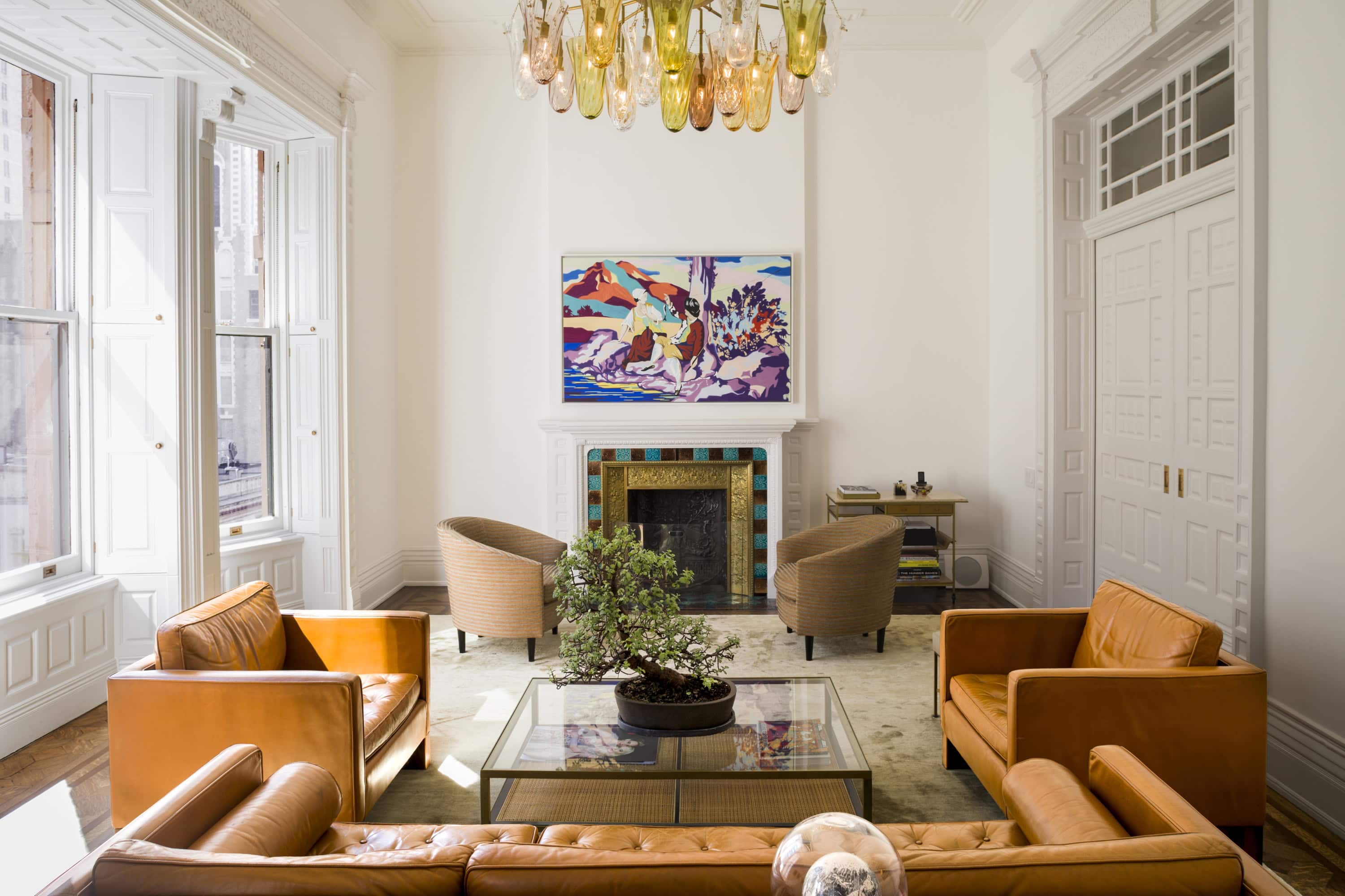 Maupin Tonchi - Living room and fireplace - Selldorf Architects - New York