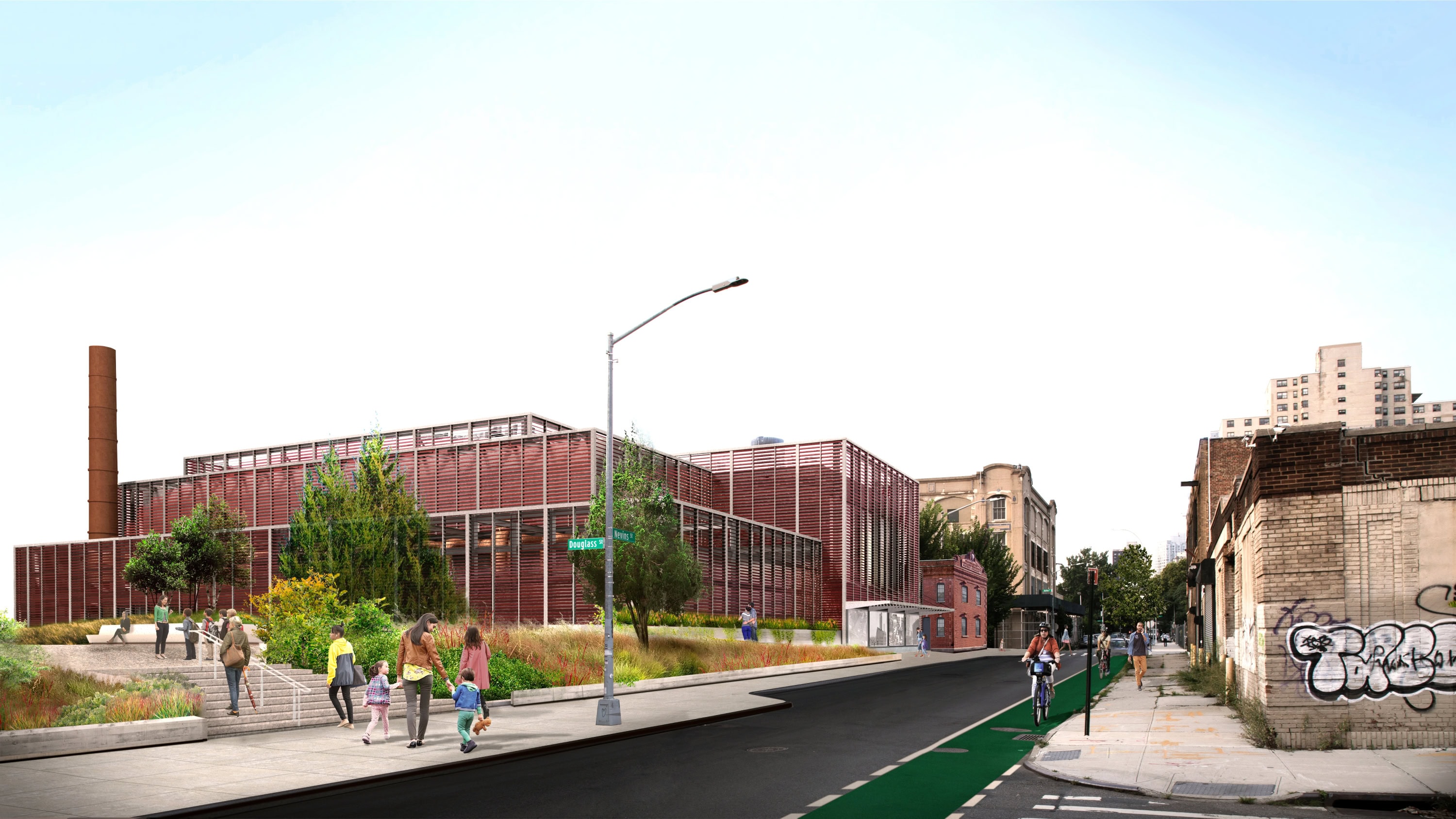 Gowanus CSO Facility Red Hook - New York - Exterior Rendering - Selldorf Architects