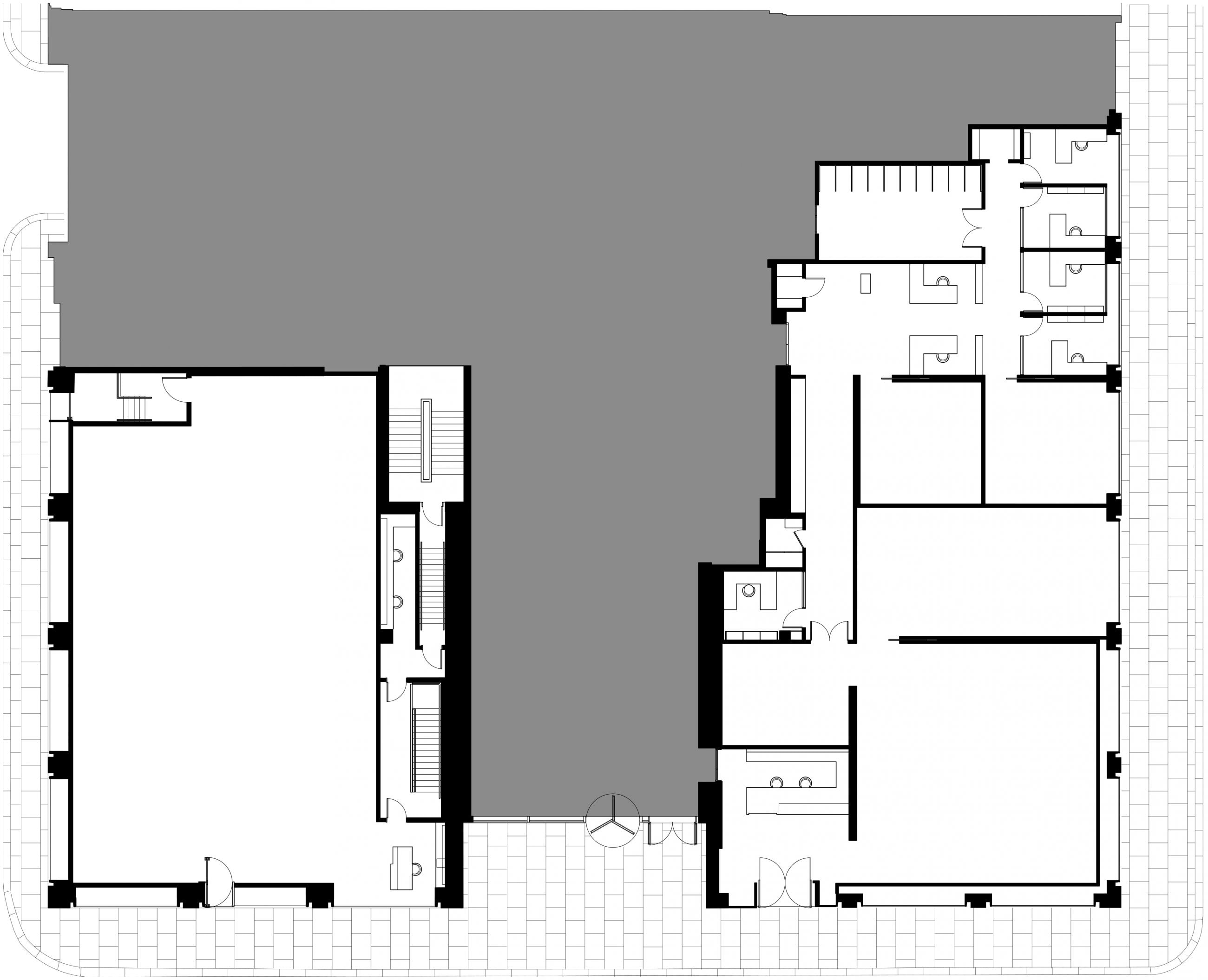 Hauser & Wirth Savile Row - London - Ground Floor Plan - Selldorf Architects