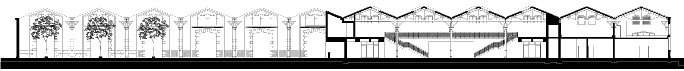 Luma Arles - Arles France - Section - Selldorf Architects