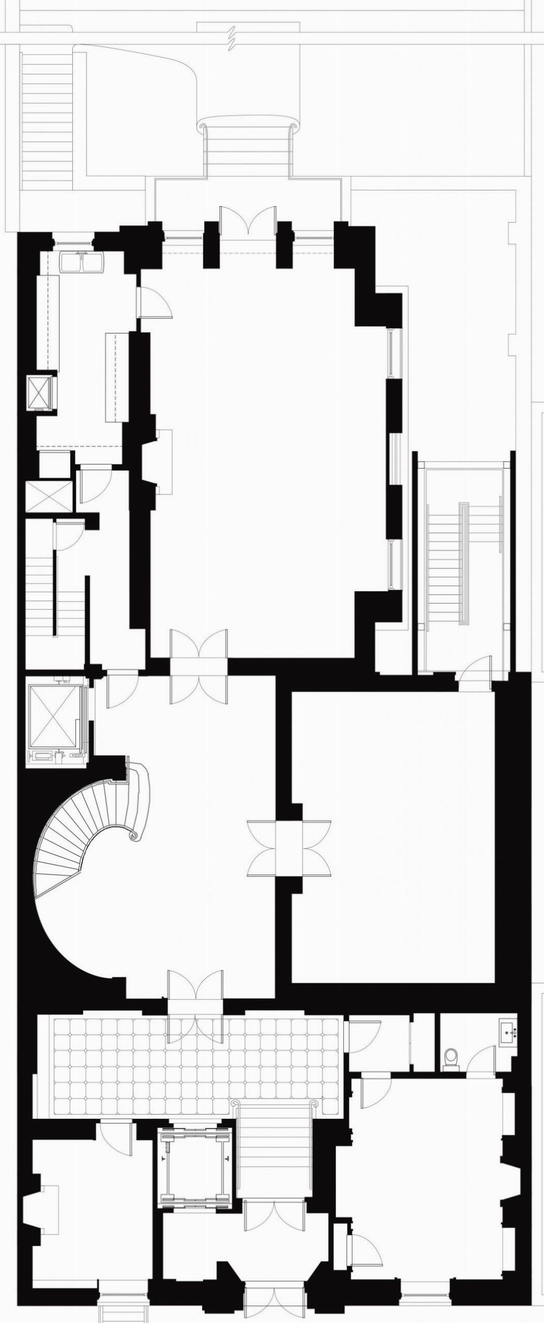 NYU Institute for the Study of the Ancient World - New York - Ground floor plan - Selldorf Architects