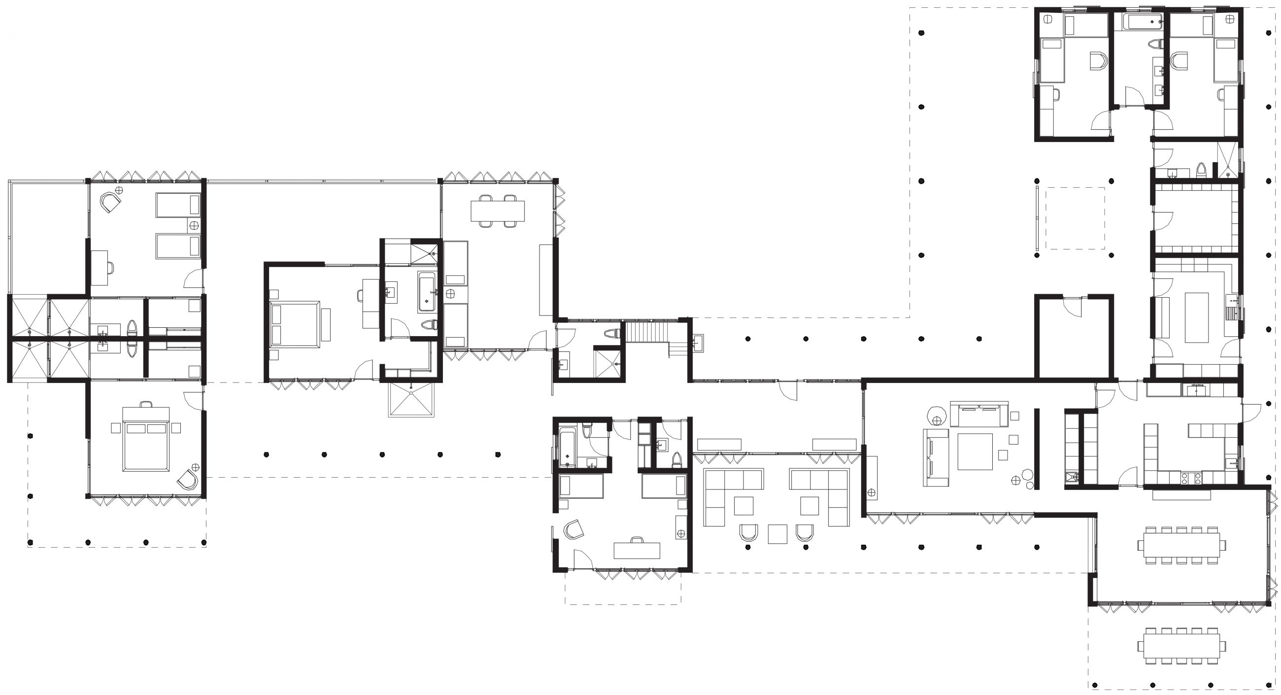Ama Estancia - Pedasi Panama - First Floor Plan - Selldorf Architects