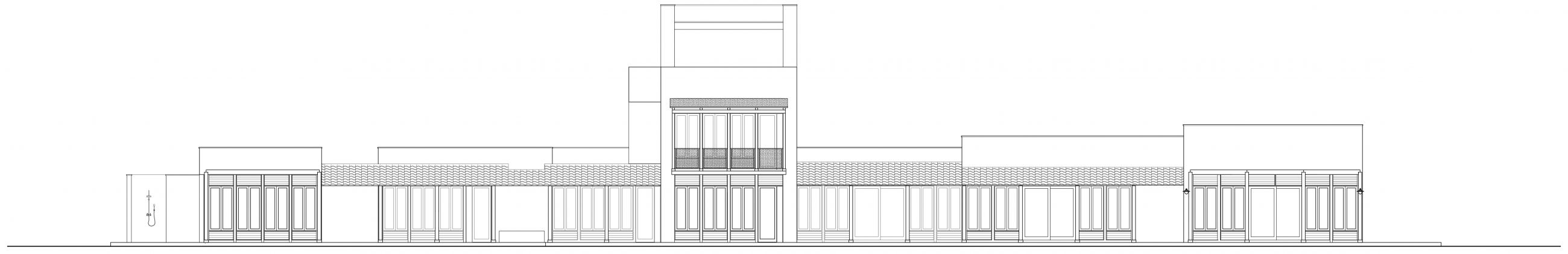 Ama Estancia - Pedasi Panama - West Elevation - Selldorf Architects
