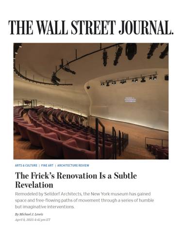 Wall Street Journal Frick Selldorf
